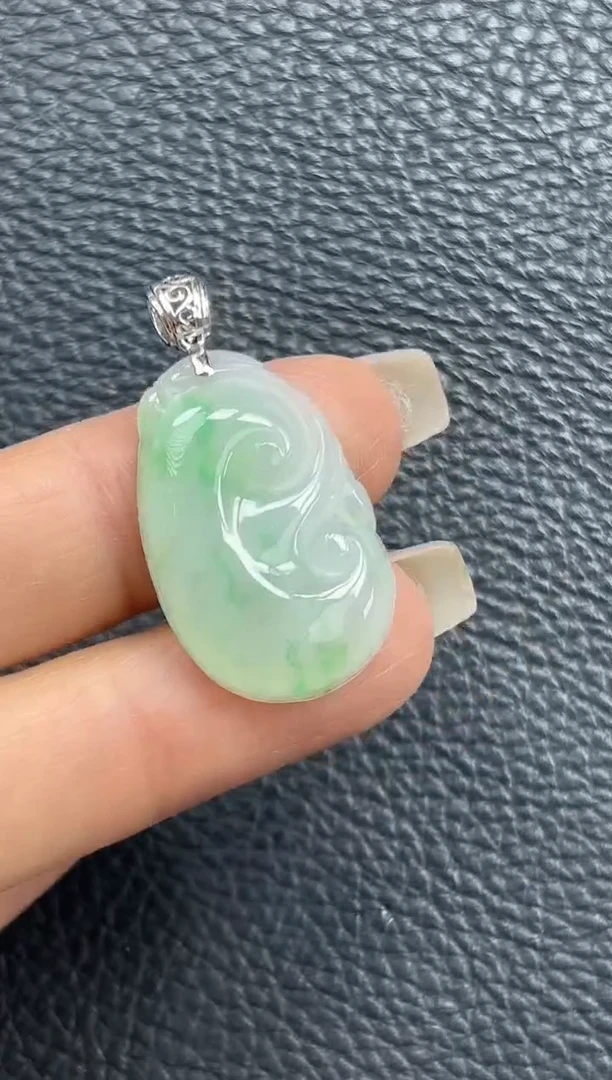 颈饰18K金镶嵌翡翠YM1381-3-3 葫芦