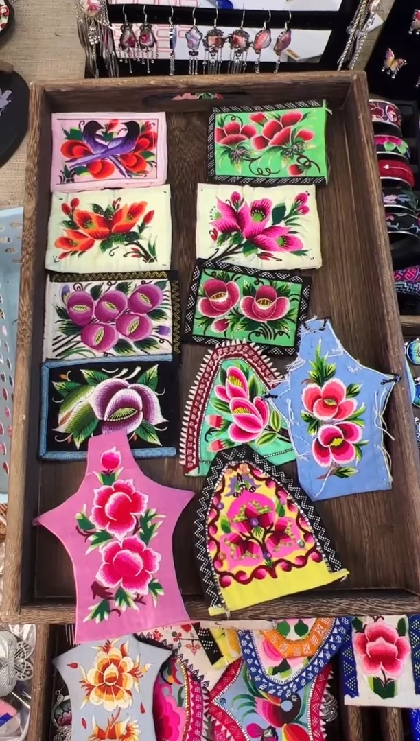 织绣艺枝独绣老绣饰品202