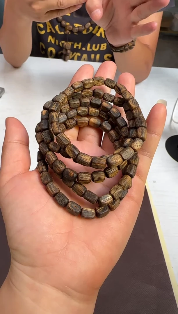 手串沉香沉水级海南移植奇楠长条方珠单圈多样性发1
