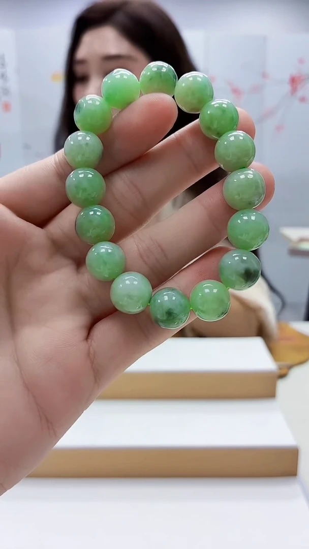 未镶嵌定制翡翠4829bb-毛货手串53