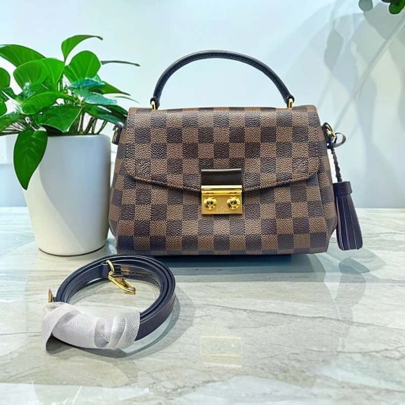95新 LouisVuitton/路易威登 棋盘格邮差包1237 0677
