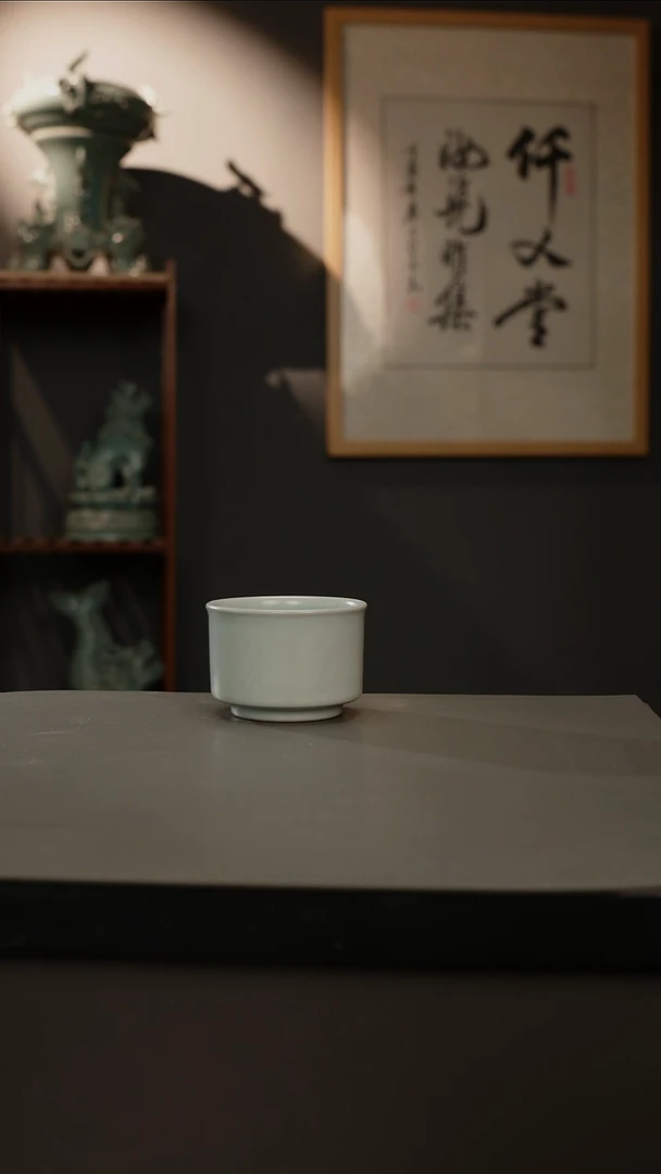 【闪购商品】杯仿古釉原矿 圆唇杯