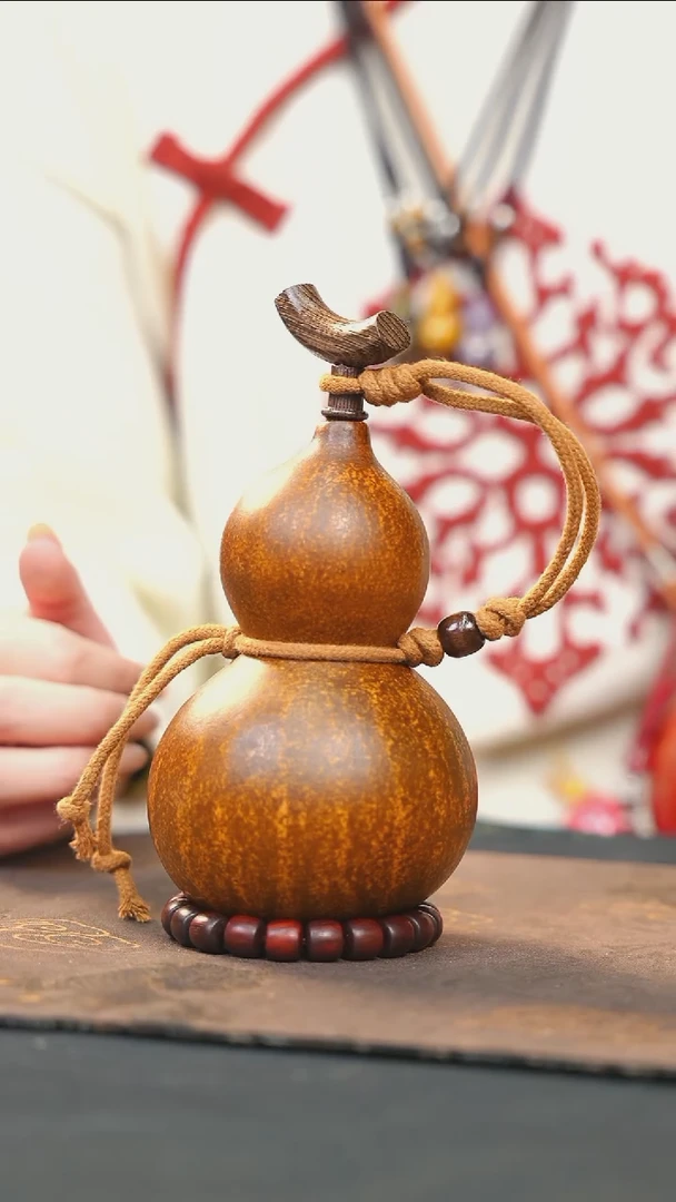 【闪购商品】RZ108大漆酒葫芦不包手串及旋转底座