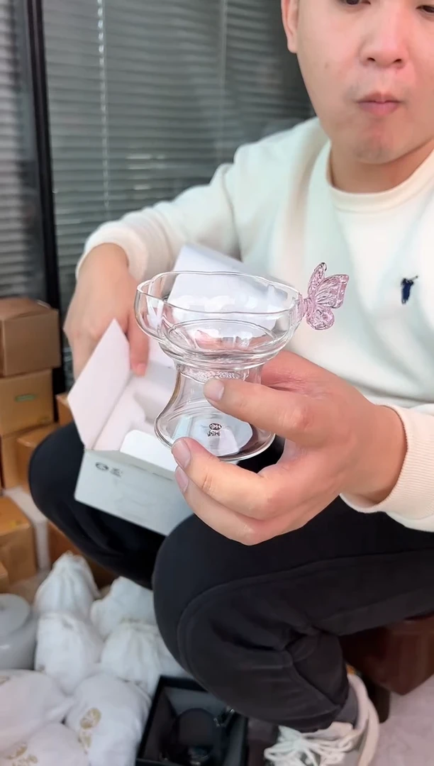 禾墨 蝶恋花茶漏浅粉色