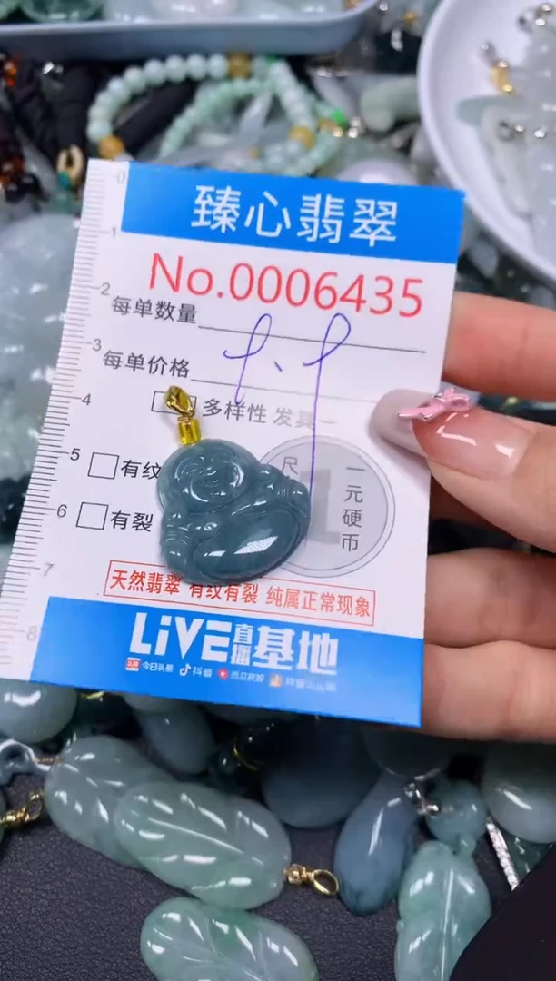 【闪购商品】翡翠颈饰未镶嵌含绳0006435