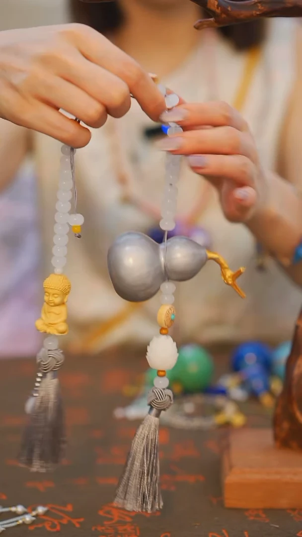 591非遗漆手艺工天然葫芦文玩福禄