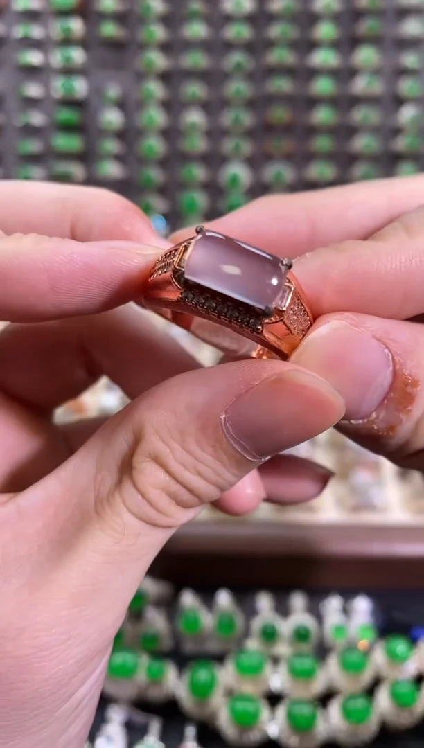 未镶嵌戒指翡翠天然缅甸A货翡翠未镶嵌 粉丝福利