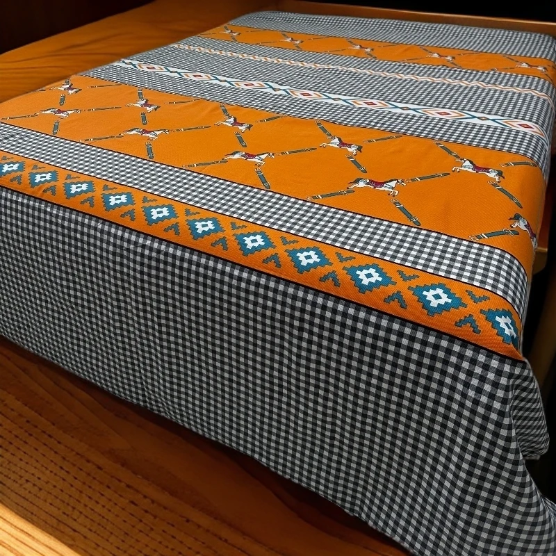 优质细纱原棉老粗布软凉席床单透气防滑加厚简约