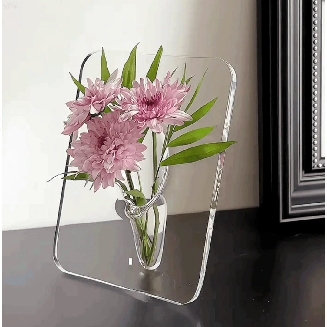碧琢创意花瓶相框轻奢高级感花束亚克力花瓶花瓶客厅插花高档大气