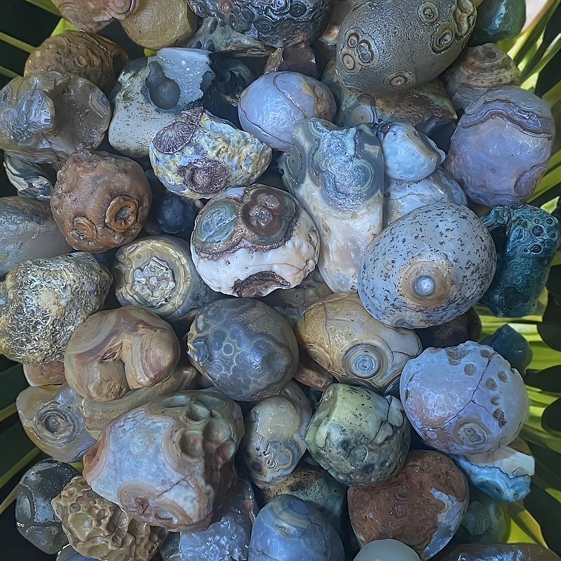 内蒙古眼睛石阿拉善戈壁石奇石摆件