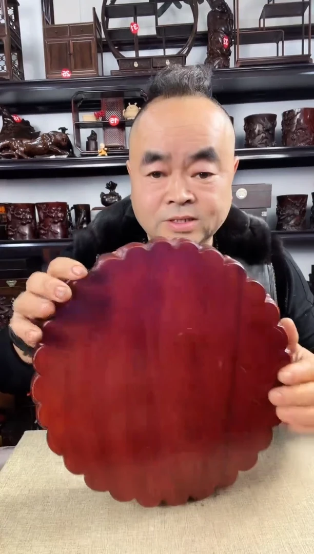 木老李红木工艺品18瑕疵27公分