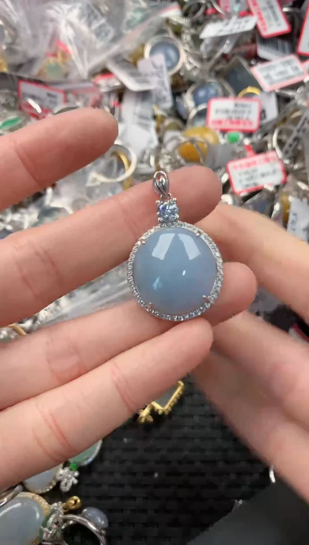 银S925镶嵌戒指翡翠777------1