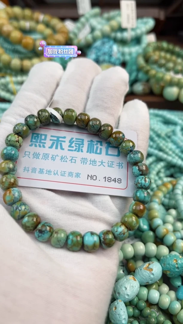 未镶嵌绿松石松石1848