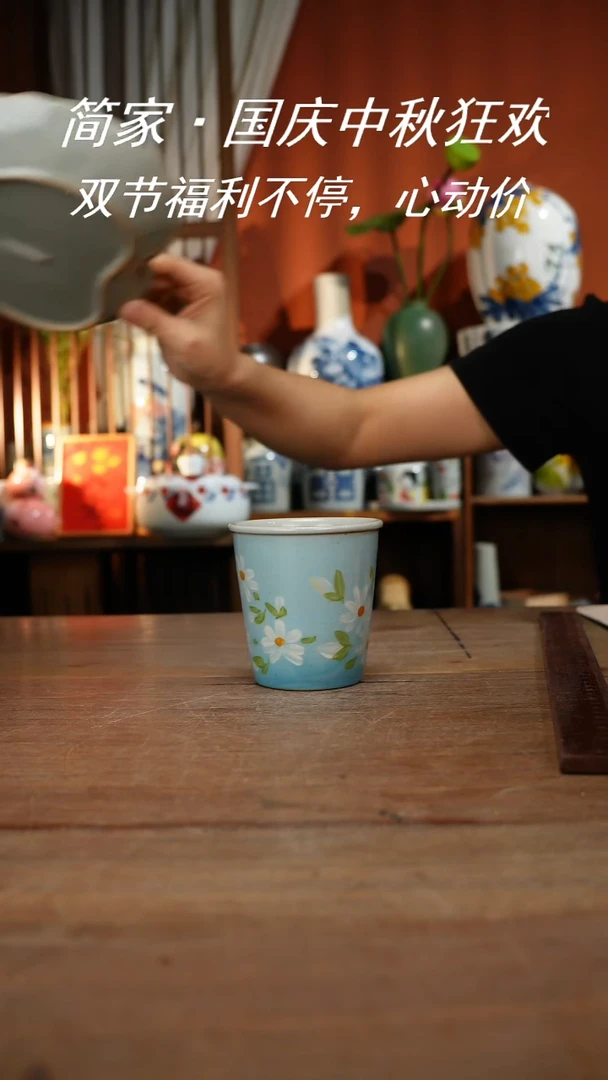 【简家甄选】景德镇设计师釉下手绘陶瓷