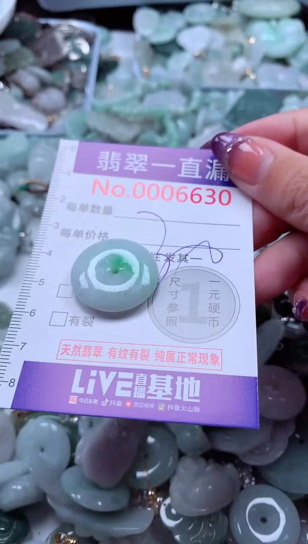 翡翠未镶嵌吊坠(不含链)6630