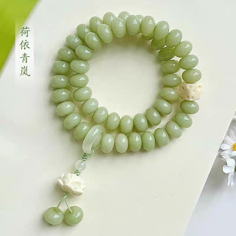 何依青兰菩提手持菩提双圈算盘珠手串男女生文玩PT017