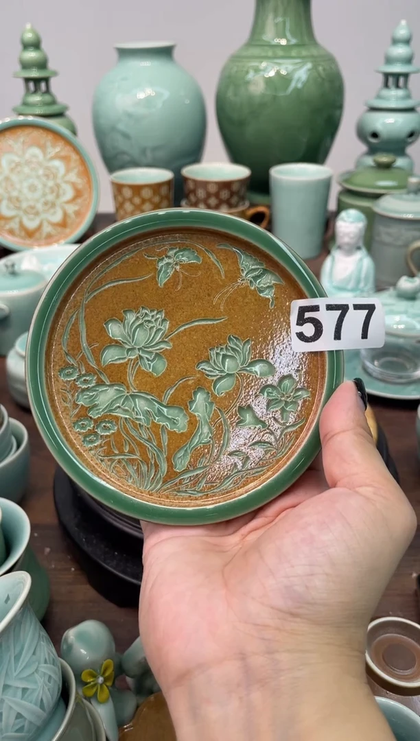 划痕  慧仙青瓷 龙泉青瓷大促