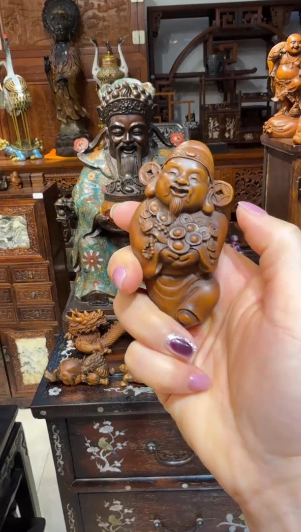 木黄杨木财神68.88888888