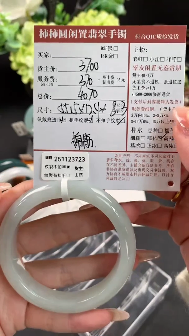 未镶嵌手镯翡翠姐姐251123723