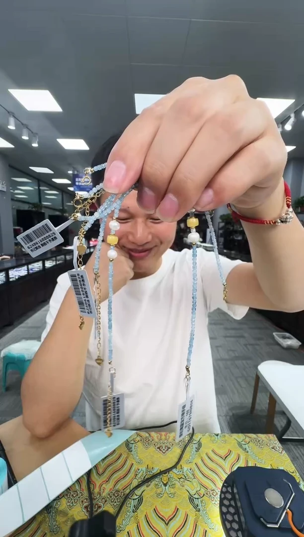 海蓝宝石手链未镶嵌GD1767 约多样式发一件