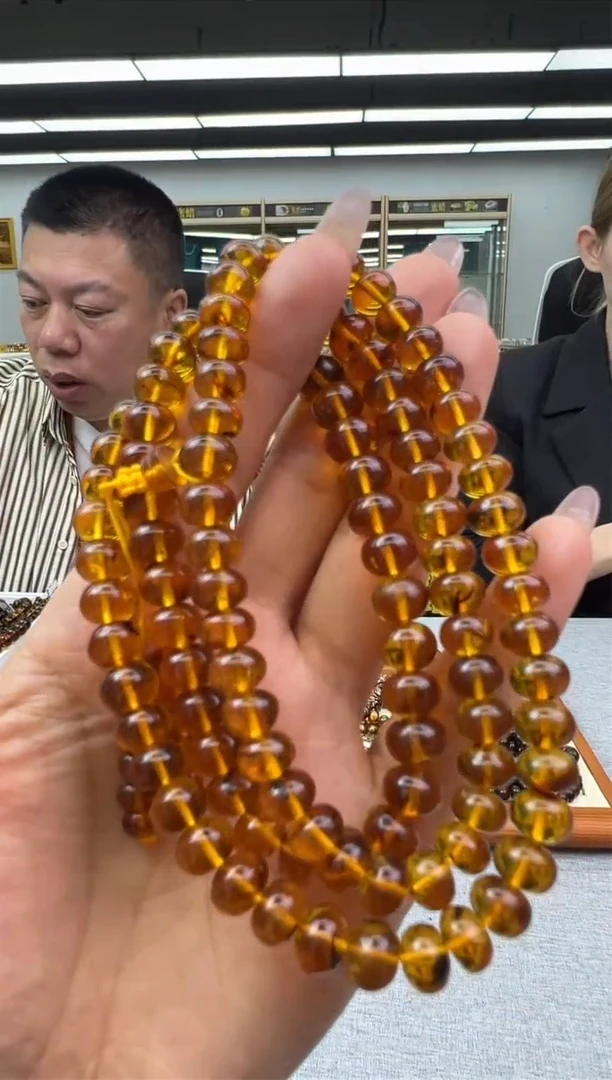 【闪购商品】琥珀颈饰未镶嵌7秒拍号