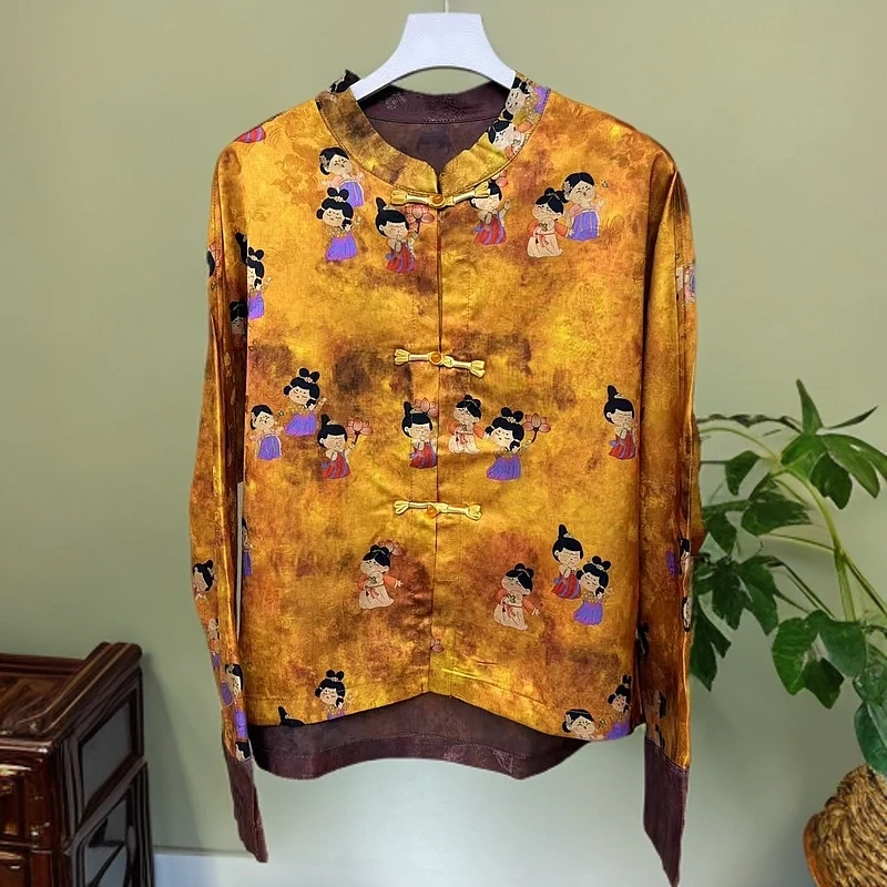 【小唐人】春秋新款复古国风小唐人时尚百搭中式气质休闲外套0198