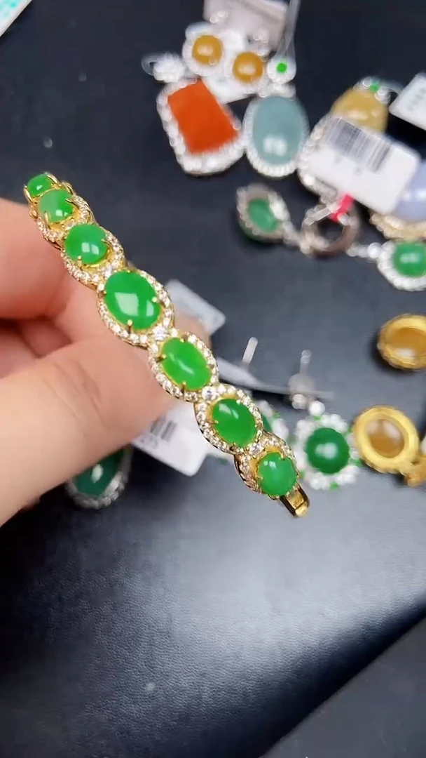 银S925镶嵌戒指翡翠1111