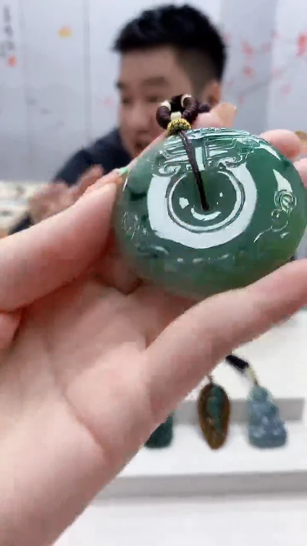 未镶嵌定制翡翠5028ry-毛货挂件84