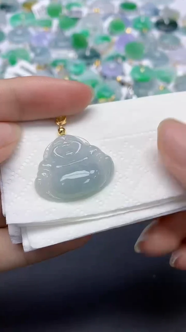 翡翠未镶嵌颈饰天然缅甸a货翡翠