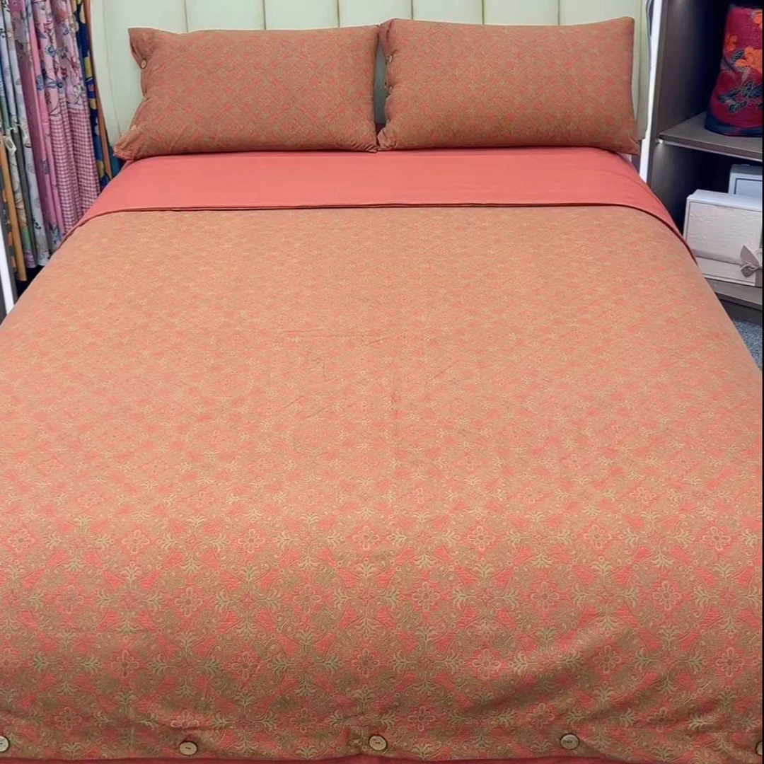 轻奢复古双层纱四件套--四时吉祥-2