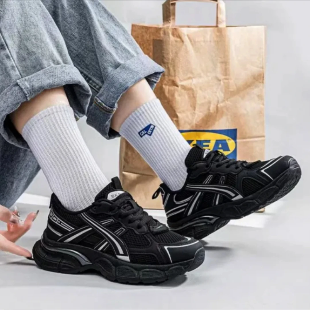 A-1 黑色时尚休闲女款轻便秋夏季女士四季女式新款运动鞋久站不累