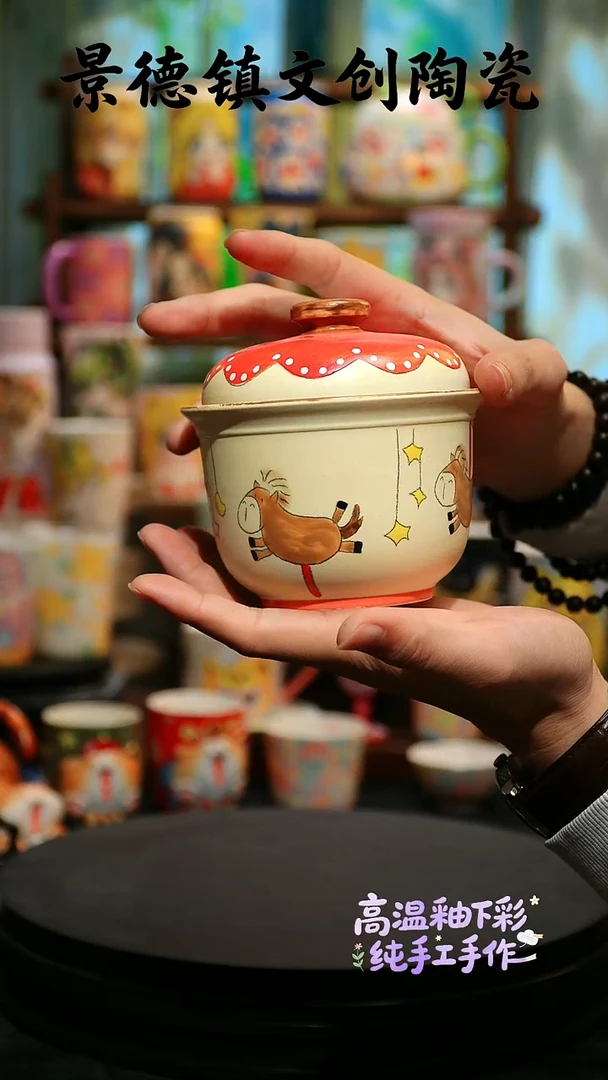 摆件陶景德镇文创陶瓷A776