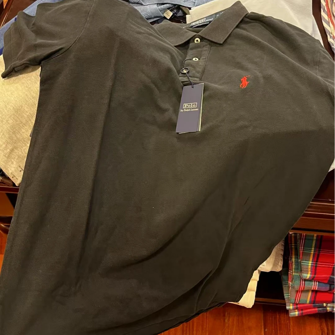 Ralph Lauren/拉夫劳伦710850860007男士经典马标黑色短袖POLO衫