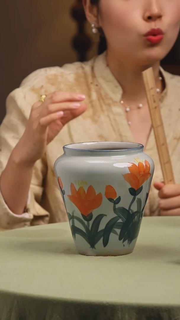 瓶景德镇原创花器不带花