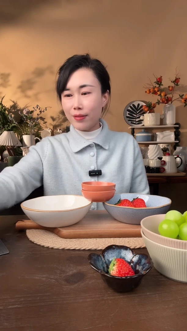 【闪购商品】瓷片7英寸 异形窑变碗2只微瑕