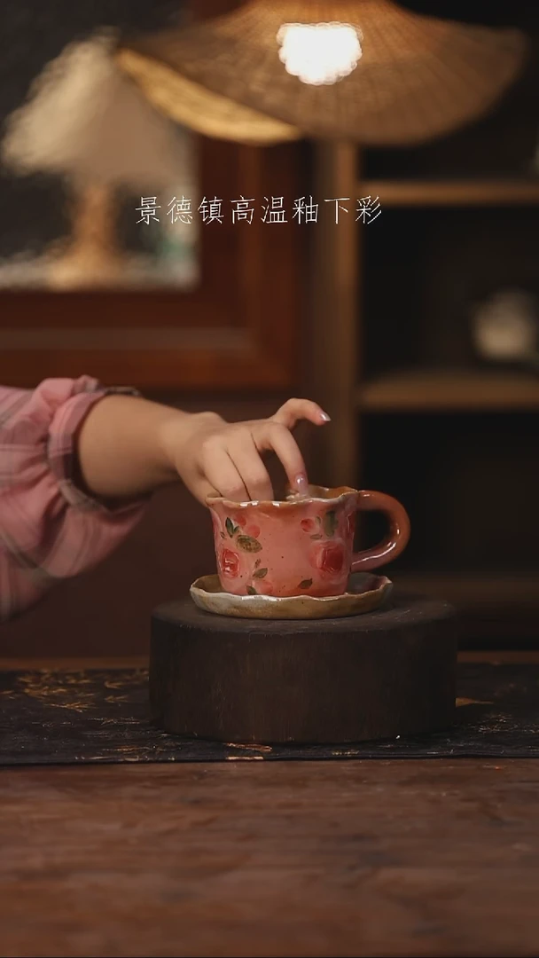 陶瓷景德镇高温釉下手绘陶瓷005