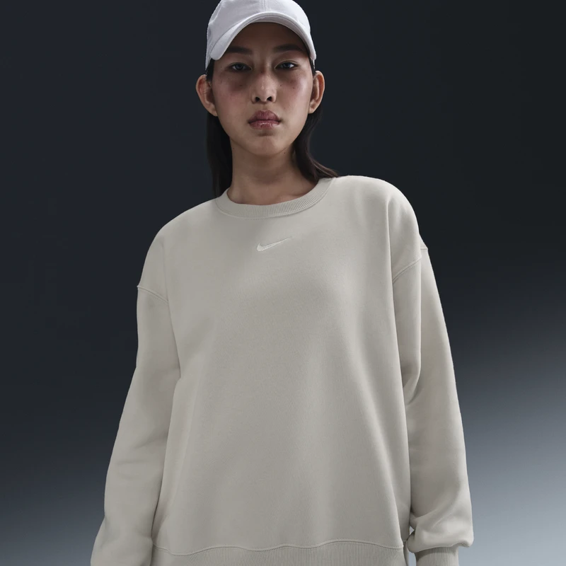 耐克女子超宽松圆领卫衣冬季针织加绒运动衫Nike Phoenix FZ4271