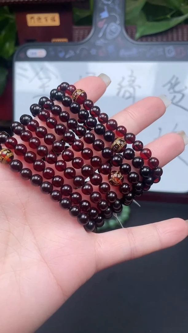 手串血珀未镶嵌手串F041多样性发其一