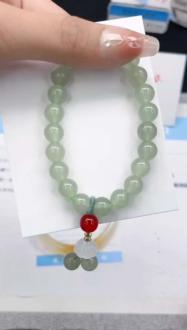 未镶嵌手镯石英质玉东陵玉手串