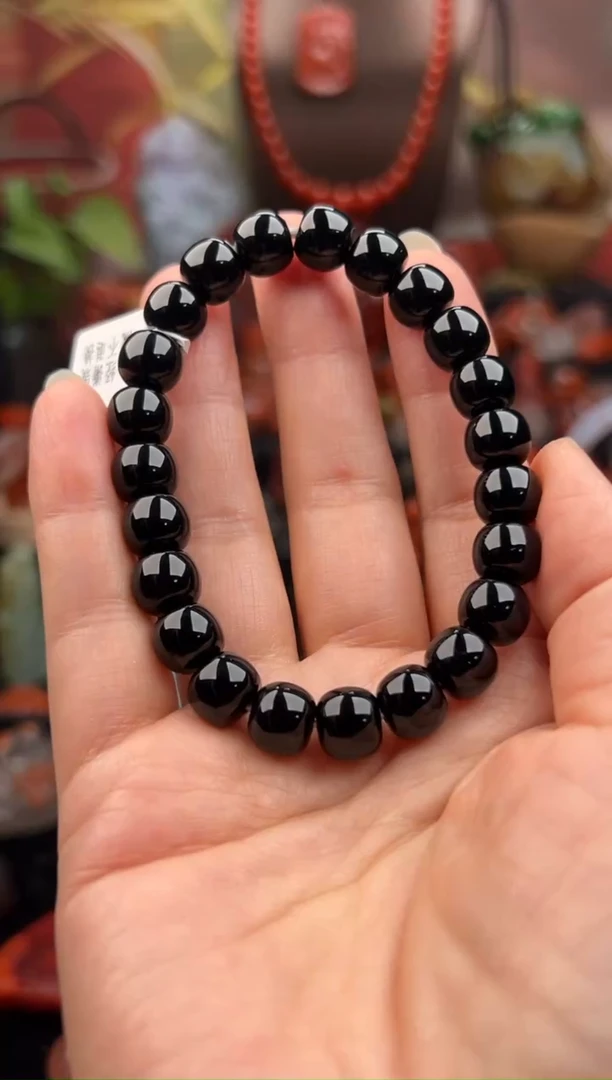 未镶嵌手链玛瑙/玉髓松9mm