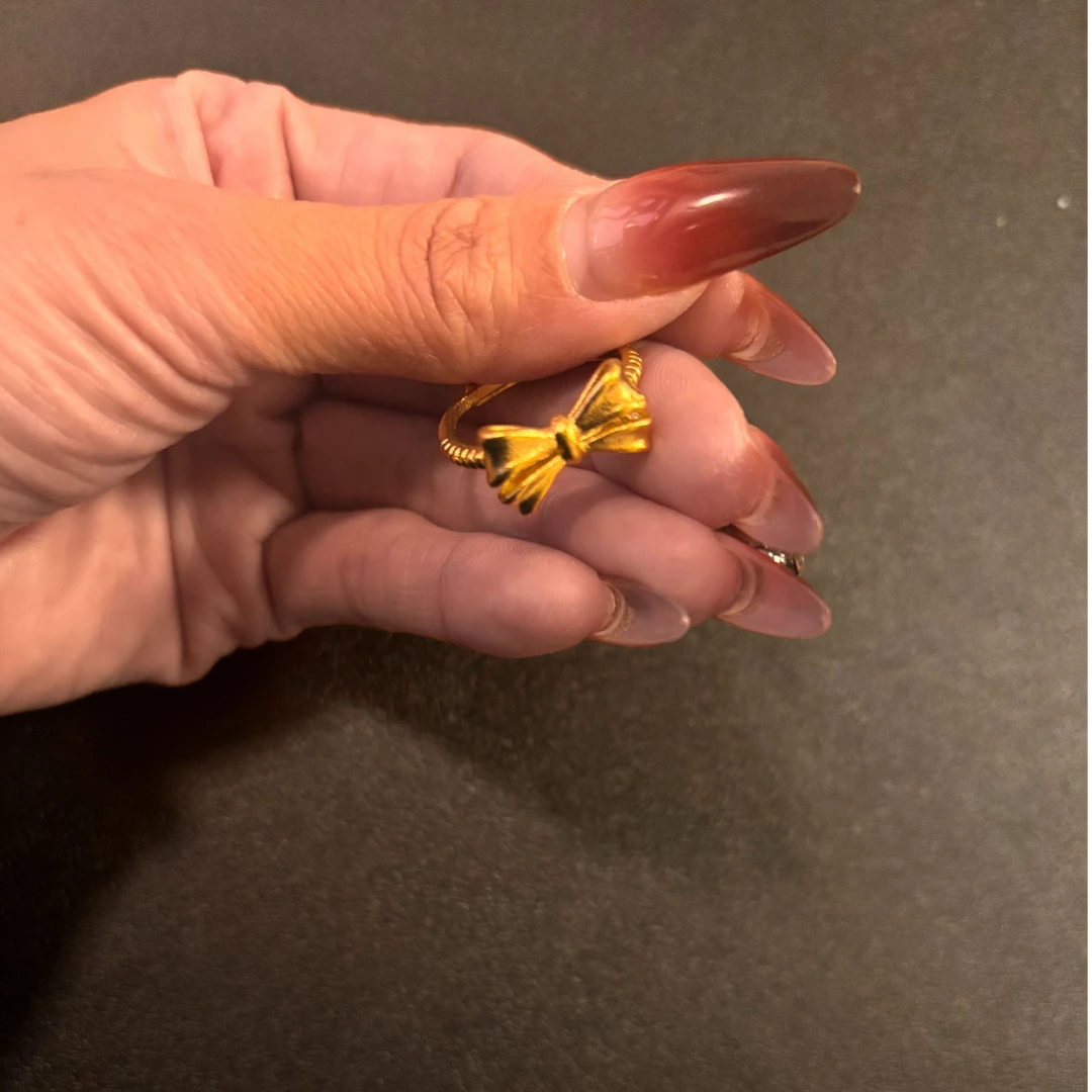 合金戒指 2025新品出炉潮流时尚轻奢款之蝴蝶结戒指