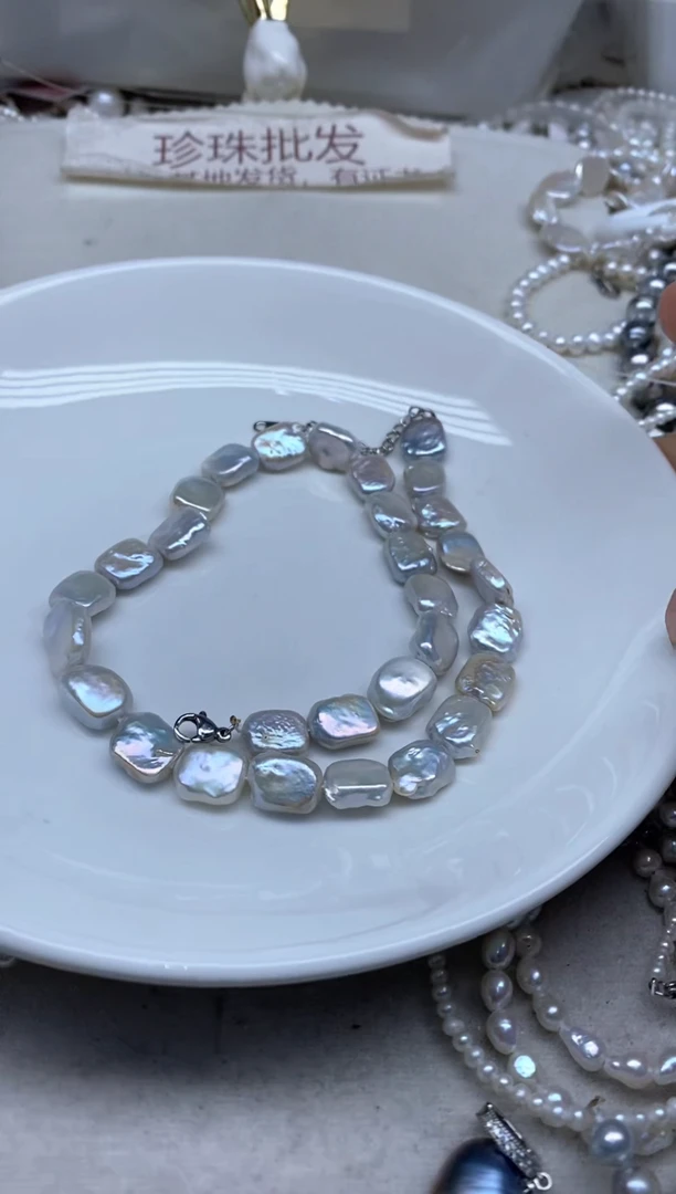 淡水珍珠未镶嵌颈饰方块