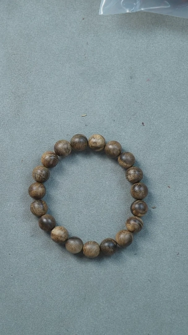 沉香手串达拉干虎斑纹 1.0 单圈 圆珠（多样性发货）