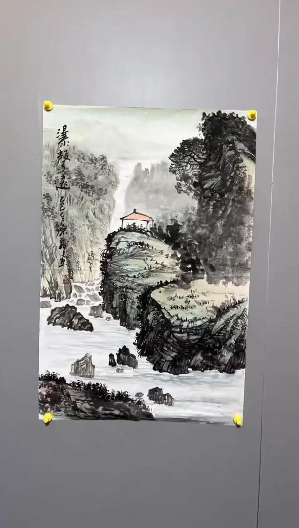 国画精品山水国画软片