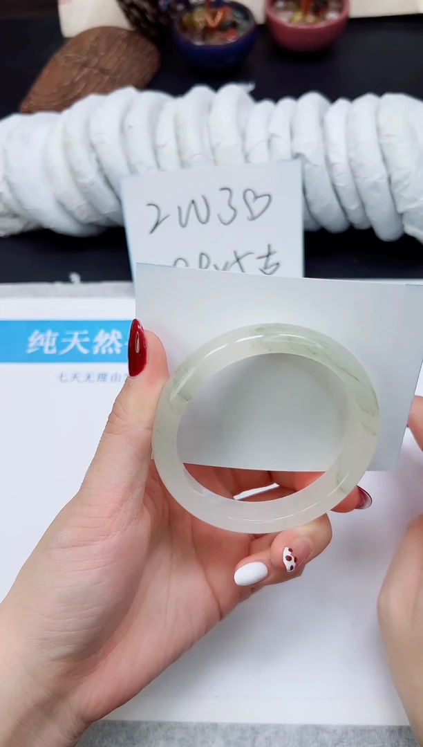 未镶嵌手镯石英质玉A242-57`58`59