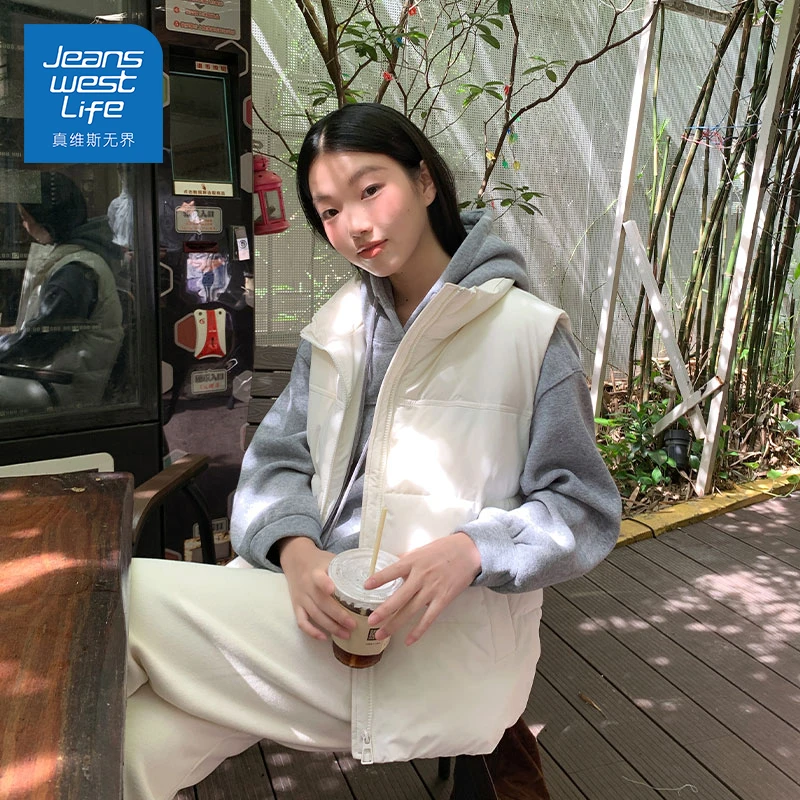 真维斯无界马甲女2025新款秋冬季外搭小个子叠穿马夹背心坎肩外套