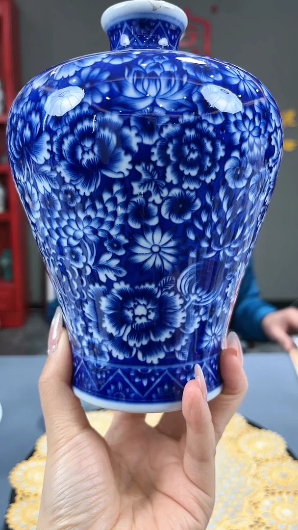 【闪购商品】官窑瓷画院498官窑瓷画院万花梅瓶