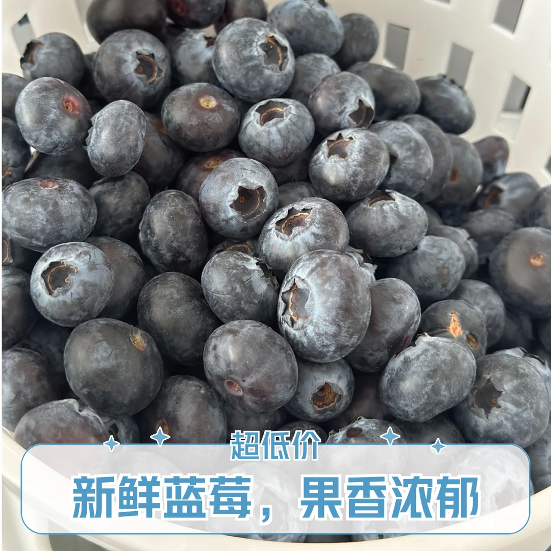 云南花香琉璃蓝莓特惠装15mm-20mm混装（1000g）云南省