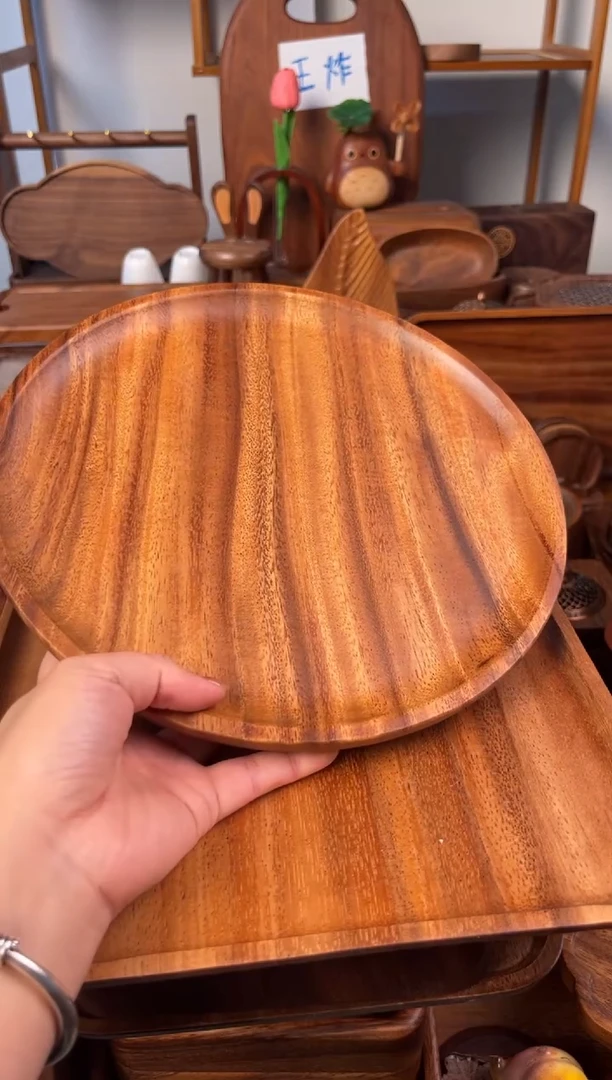 木直播间圆盘子25*25尺寸