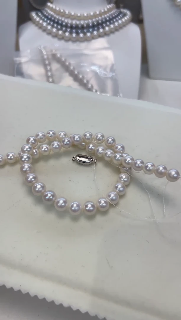 淡水珍珠银S925镶嵌颈饰8.5-9.5MM